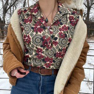 Vintage 70s collared top